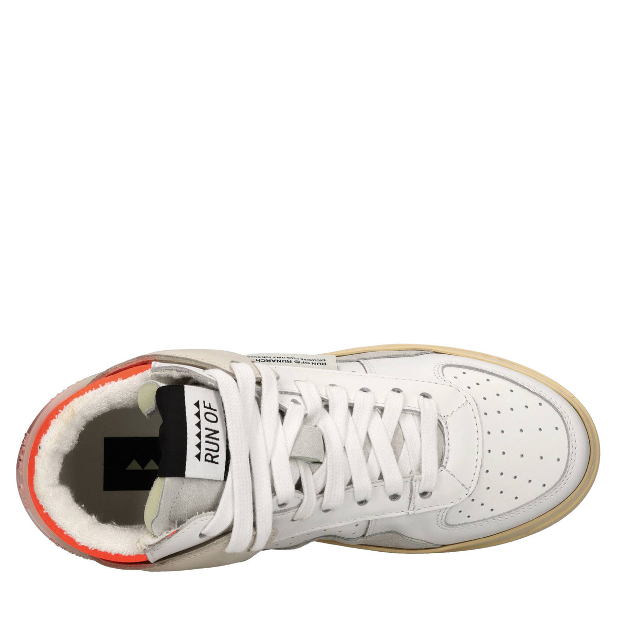 Sneakers modello HIGH COMBO in pelle e camoscio 