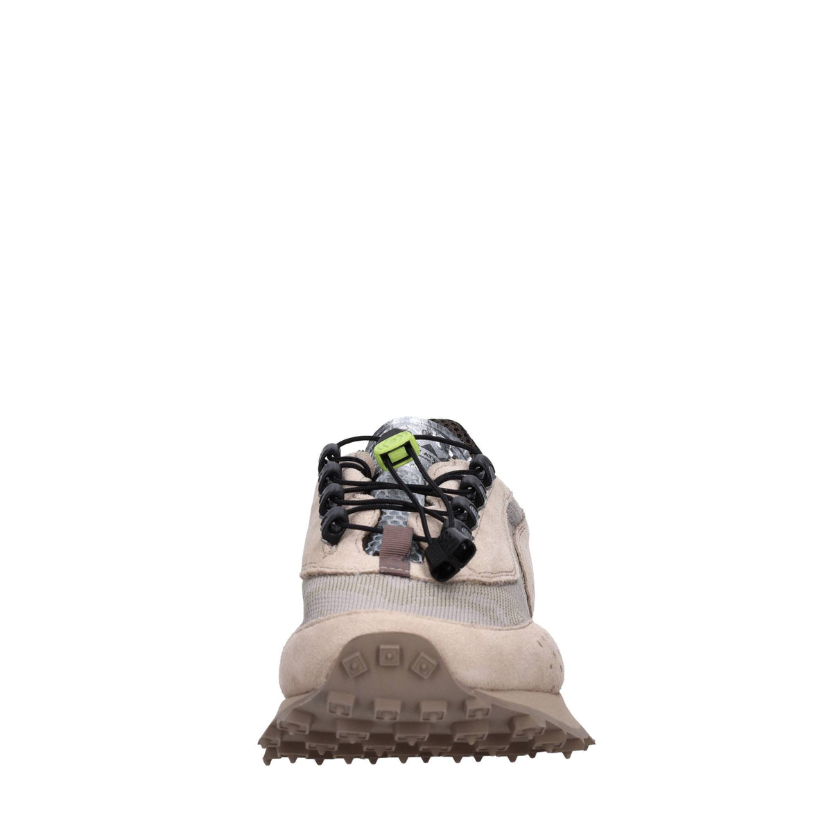 Sneakers in camoscio e tessuto 