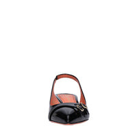 Décolleté slingback in pelle 
