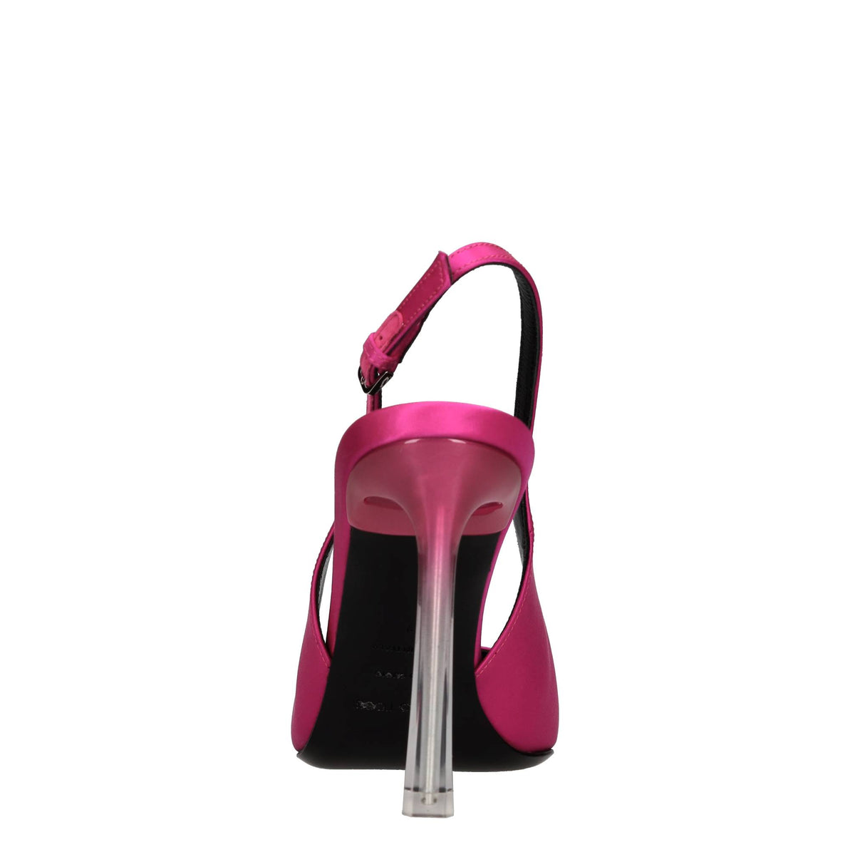Décolleté slingback in raso 