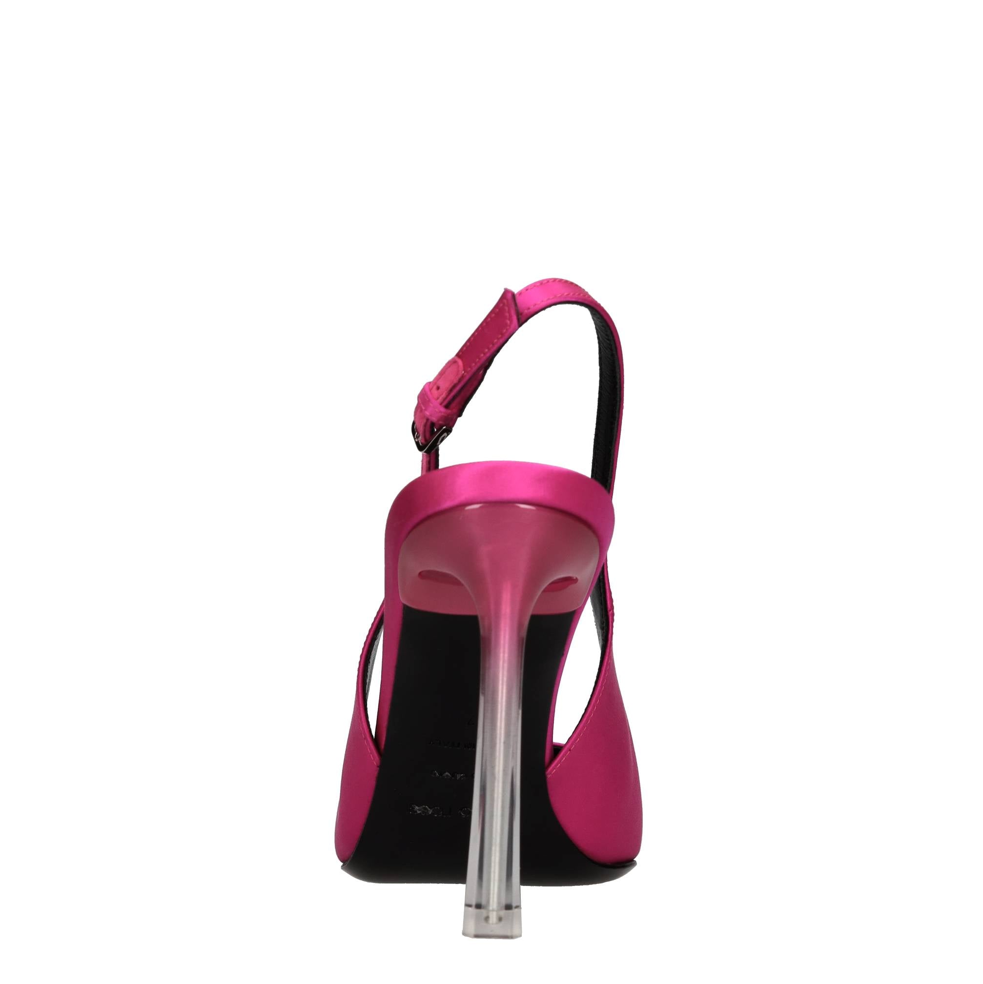 Décolleté slingback in raso 