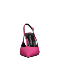 Décolleté slingback in raso 