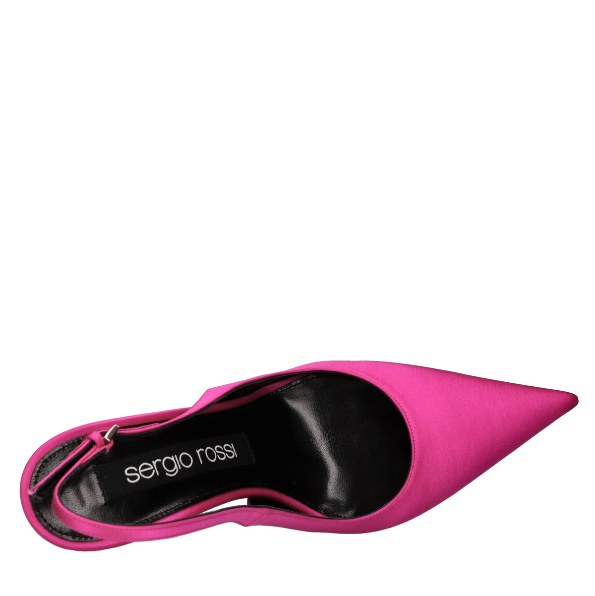 Décolleté slingback in raso 