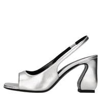 Sandali slingback in pelle 