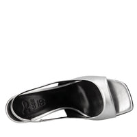Sandali slingback in pelle 