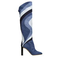 Stivali modello AURORA in denim 