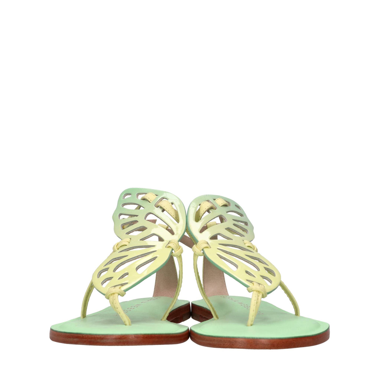 Sandali flat modello BUTTERFLY FLAT in pelle 