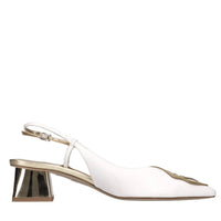 Décolleté slingback modello BUTTERFLY LOW in pelle 