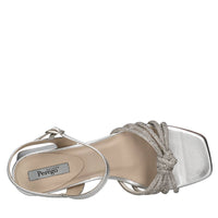 Sandali in pelle e strass 