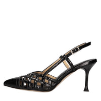 Décolleté slingback in vernice 