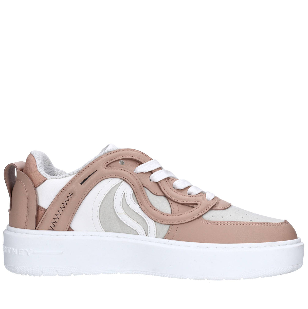 Sneakers in ecopelle e tessuto 