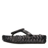 STRATEGY Leather and rhinestone mules