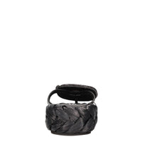 Mules in pelle e strass 