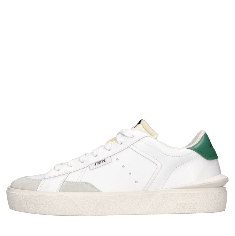 Sneakers in pelle e tessuto 