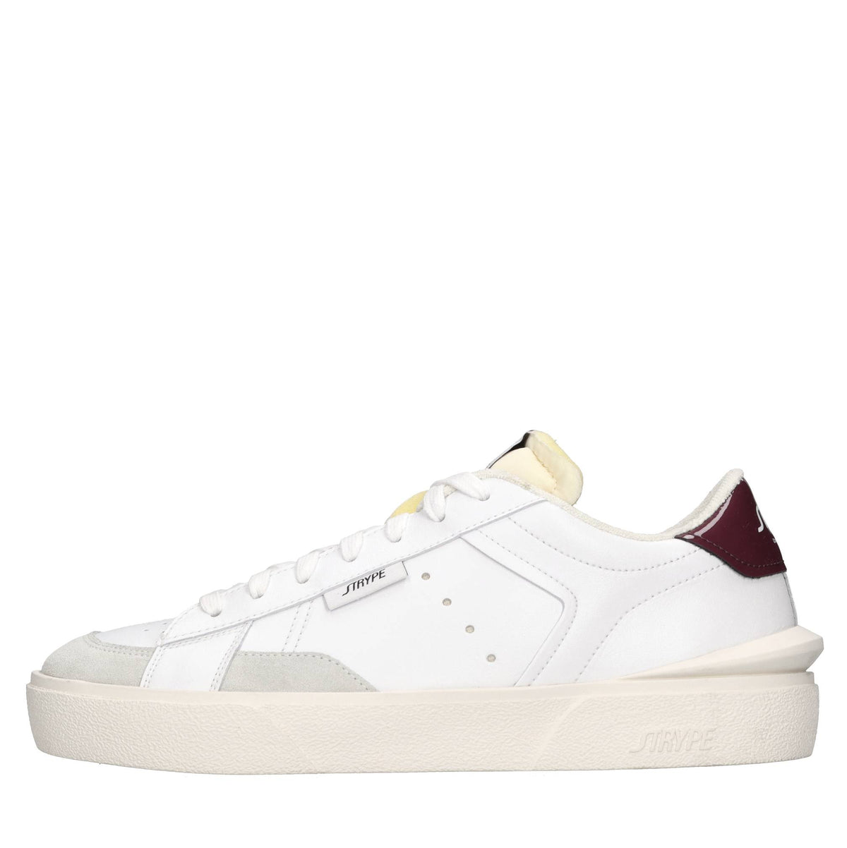 Sneakers in pelle e tessuto 