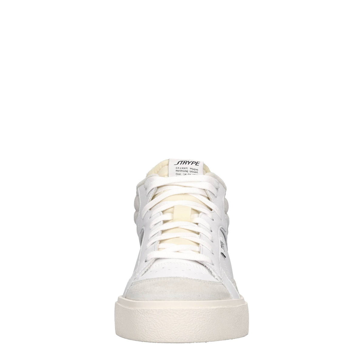 Sneakers in pelle e tessuto 