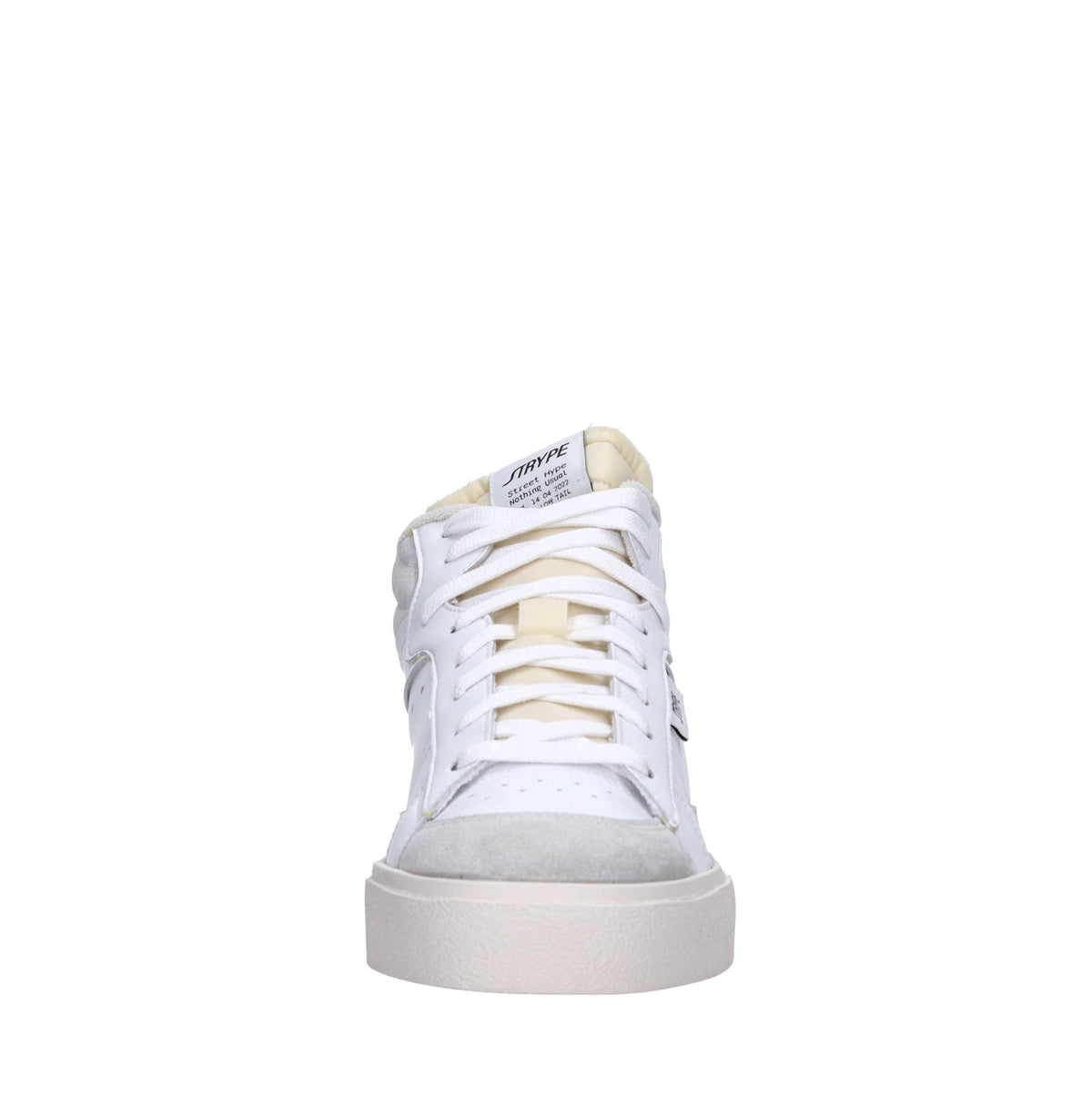 Sneakers in pelle e tessuto 