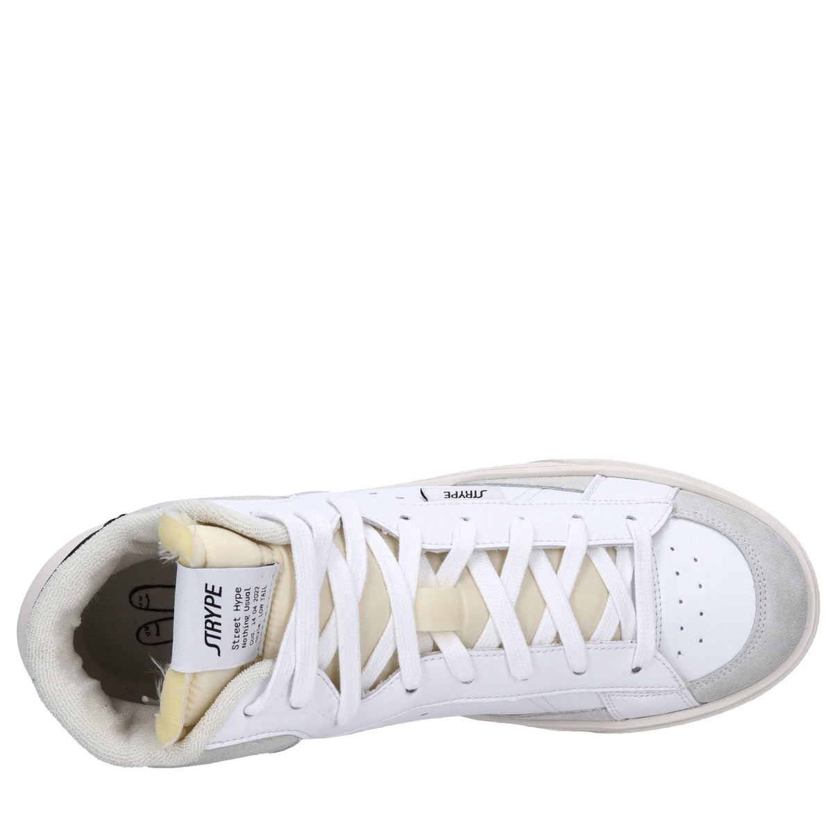 Sneakers in pelle e tessuto 