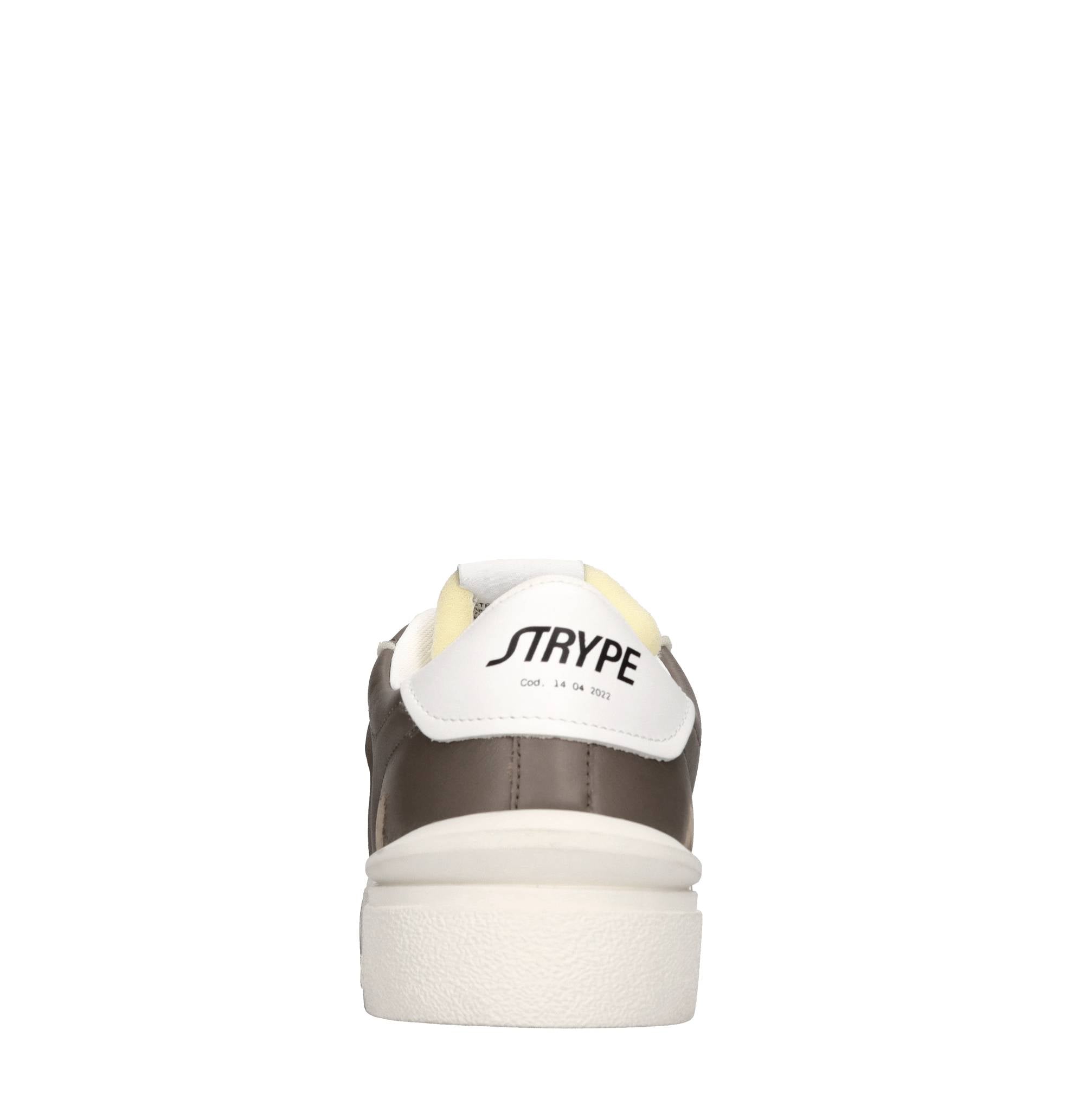 Sneakers in pelle e tessuto 