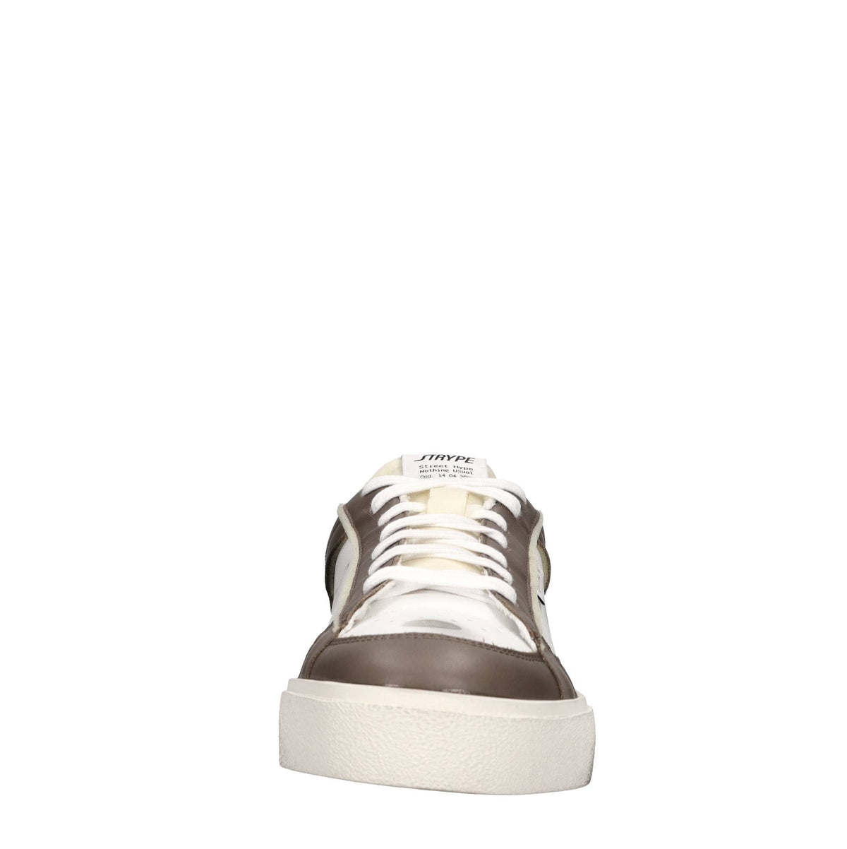 Sneakers in pelle e tessuto 