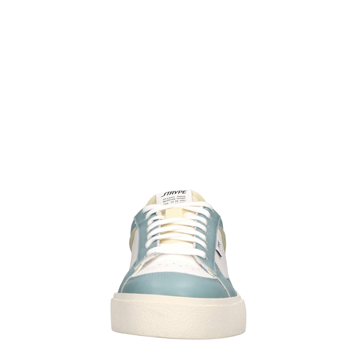Sneakers in pelle e tessuto 