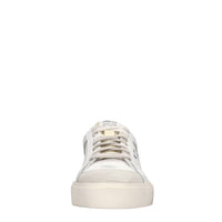 Sneakers in pelle e tessuto 