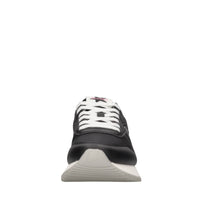 Sneakers in camoscio pelle e tessuto 