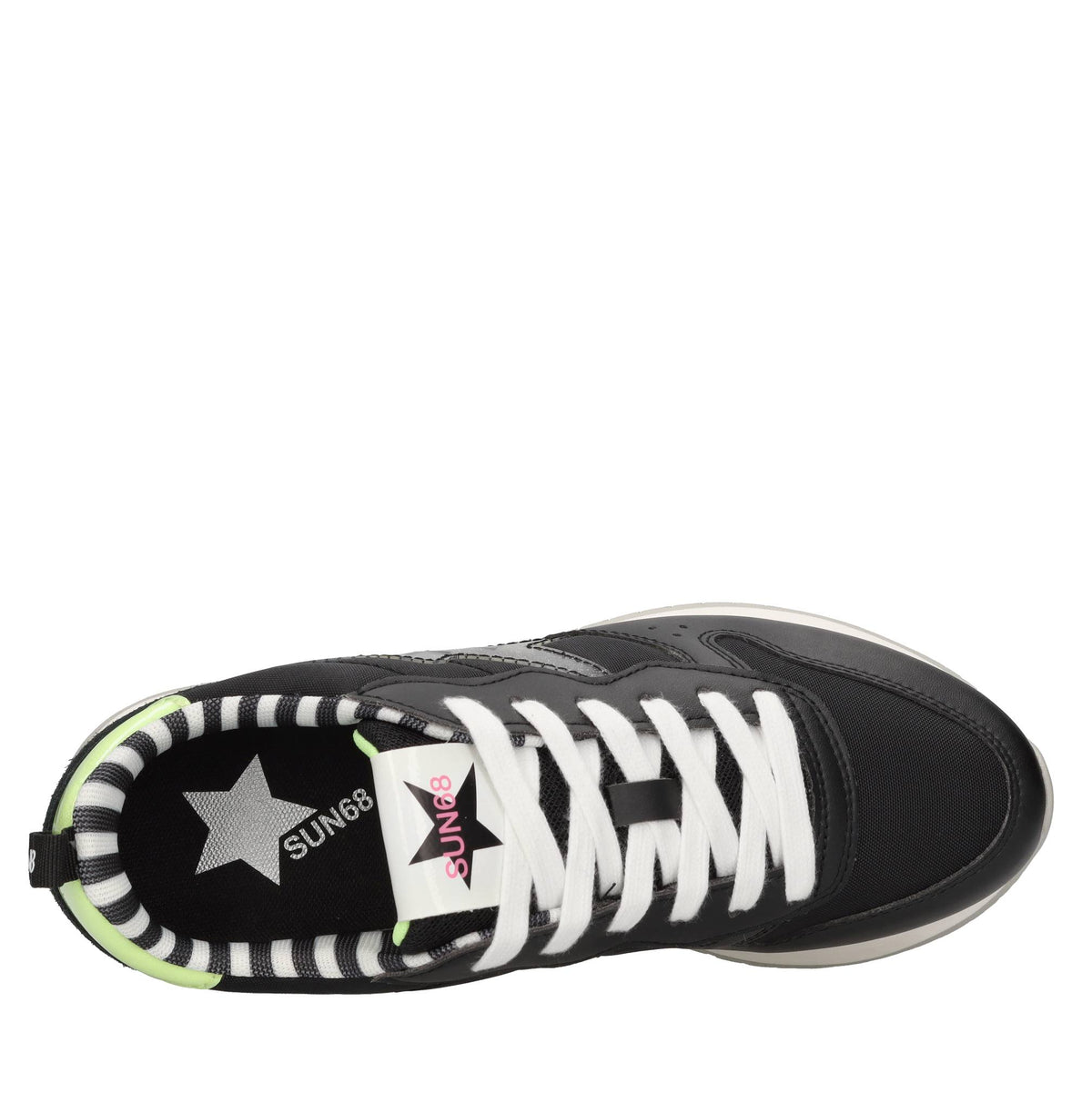 Sneakers in camoscio pelle e tessuto 