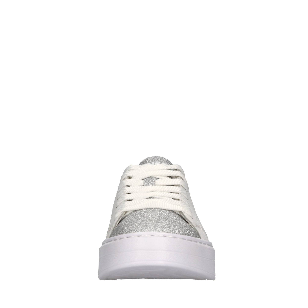 Sneakers in pelle e tessuto 