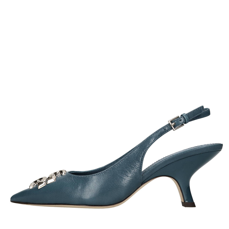 Décoletté slingback in pelle 