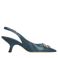 Décoletté slingback in pelle 