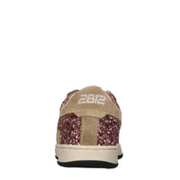 Sneakers in camoscio e glitter 