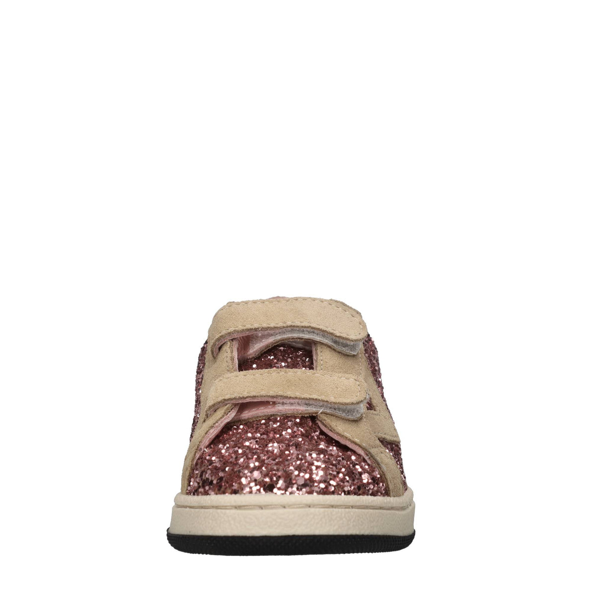 Sneakers in camoscio e glitter 