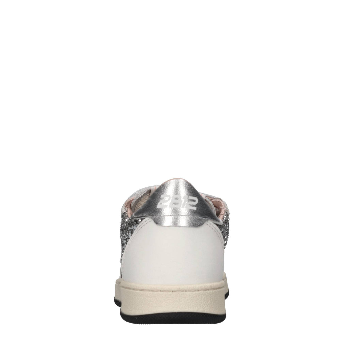 Sneakers in pelle e glitter 