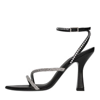 Sandali in pelle e strass 