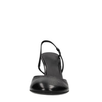 Décolleté slingback in pelle 