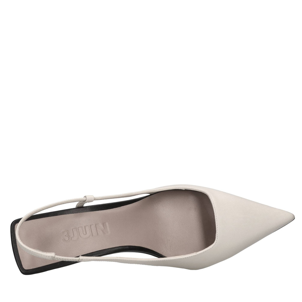 Décolléte slingback in pelle 