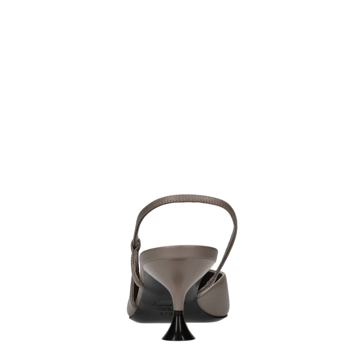 Décolleté slingback in pelle 