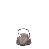 Décolleté slingback in pelle 