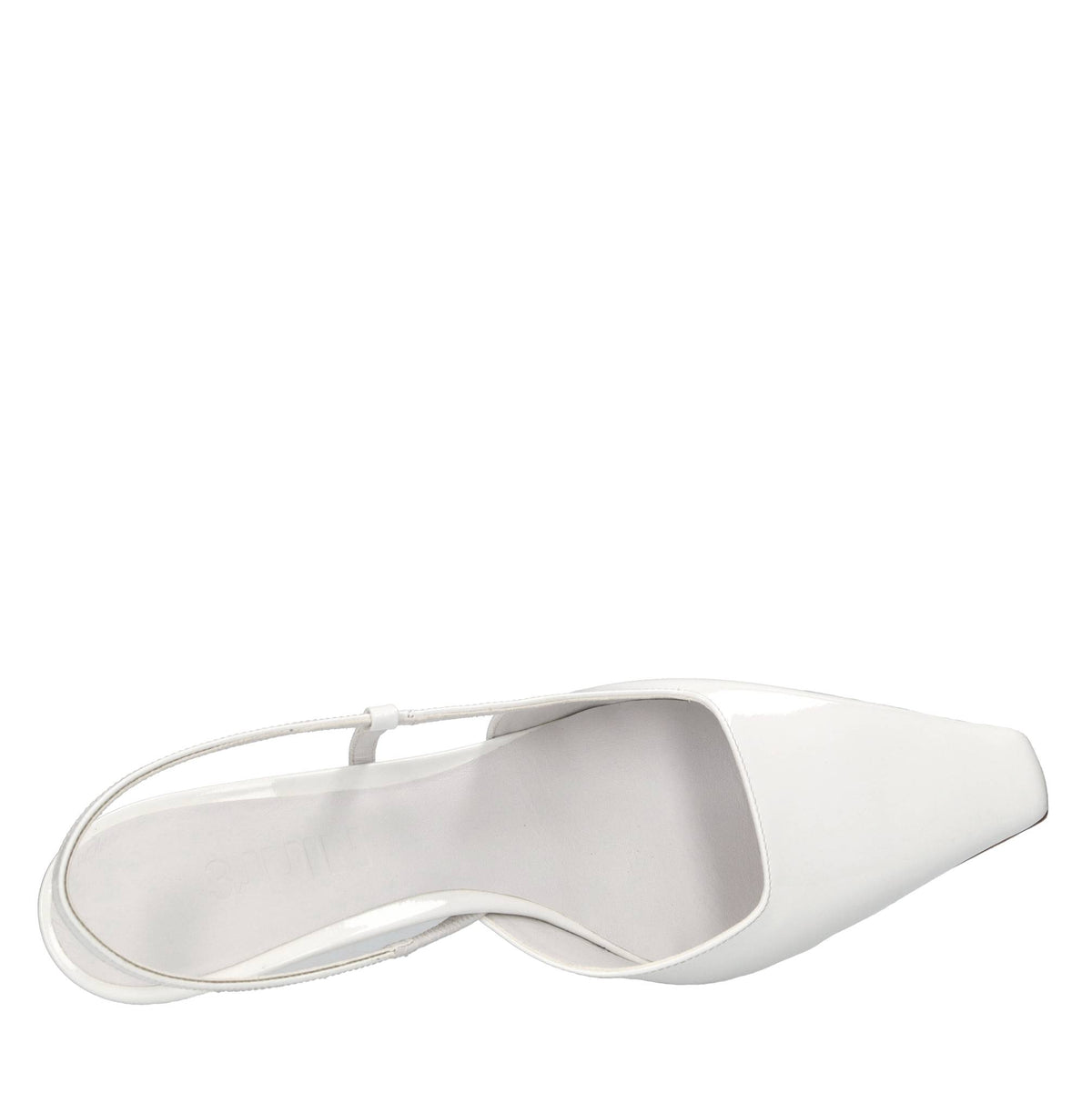 Décolleté slingback in vernice 