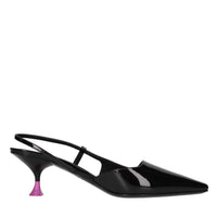 Décolleté slingback in vernice 