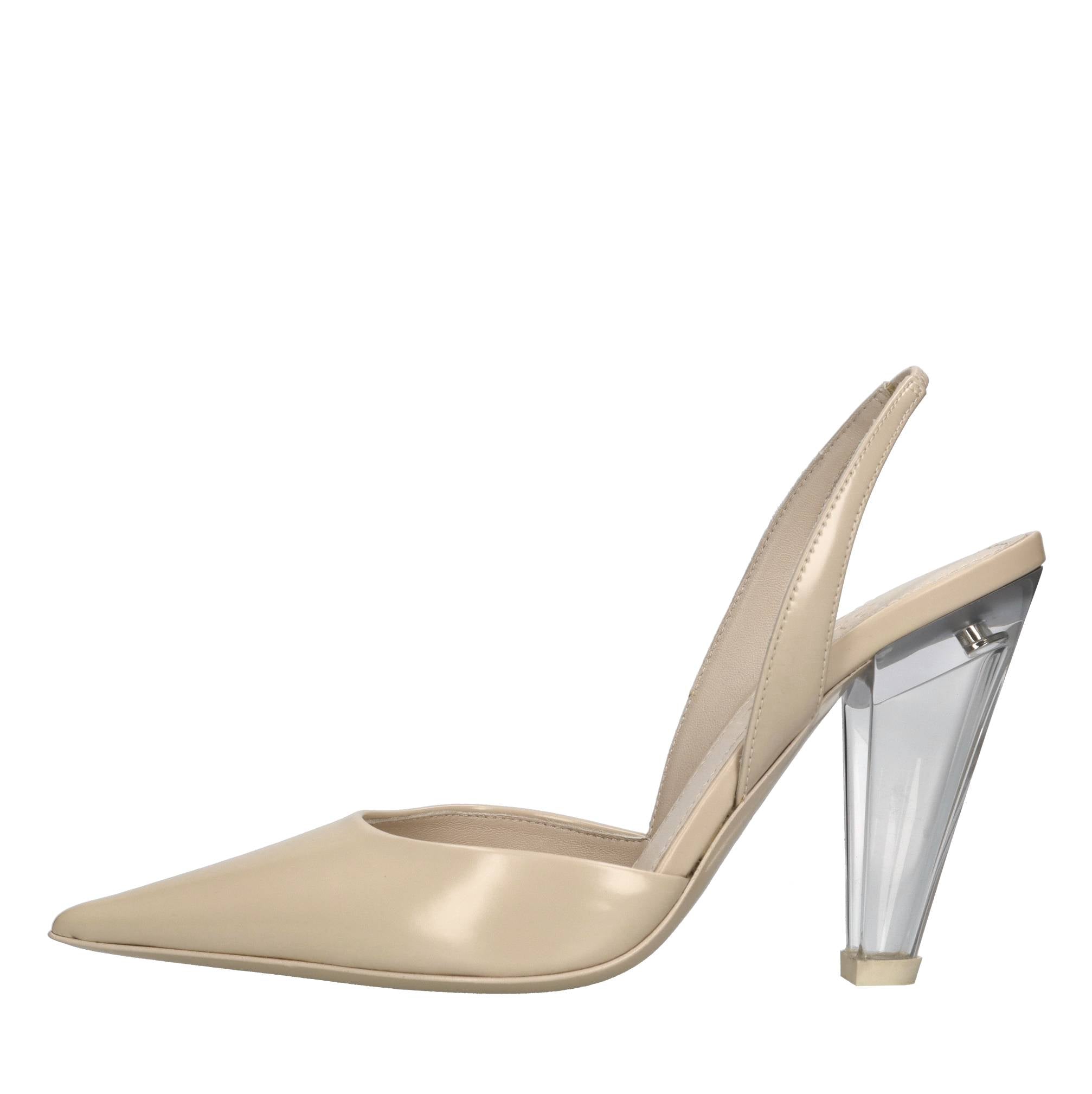 Décolléte slingback in pelle 