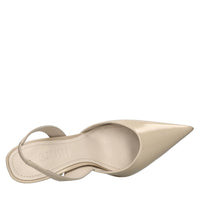 Décolléte slingback in pelle 