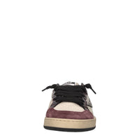 Sneakers in pelle e glitter 