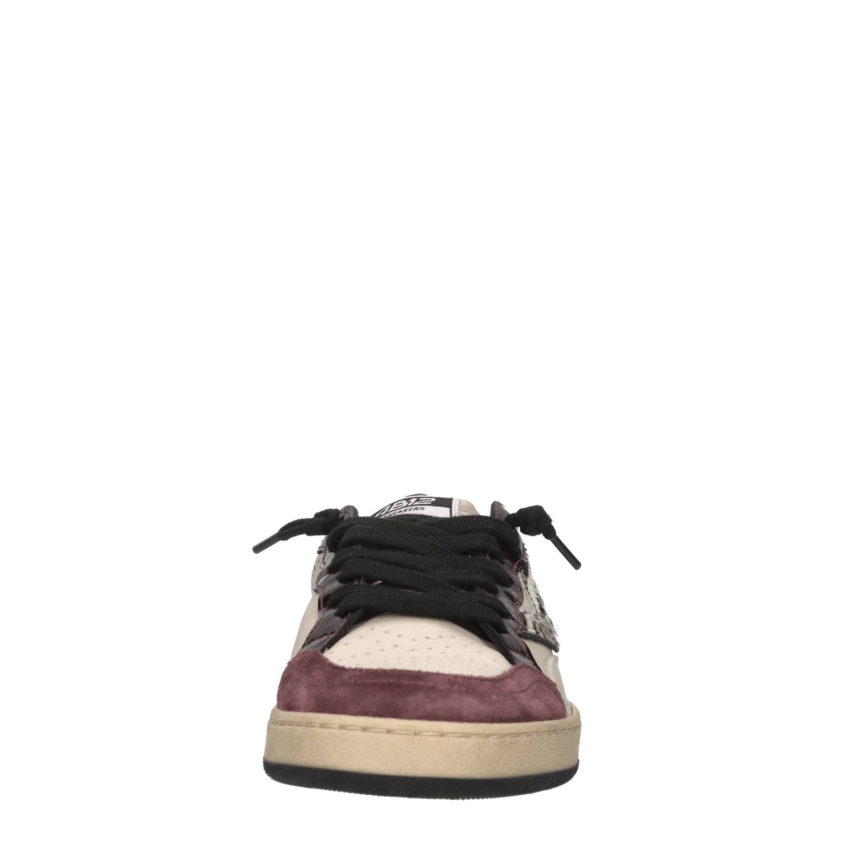Sneakers in pelle e glitter 