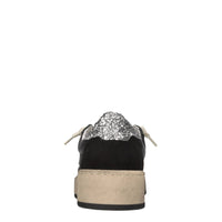 Sneakers in pelle e glitter 