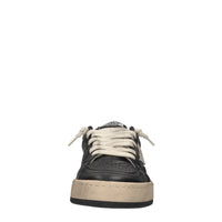 Sneakers in pelle e glitter 