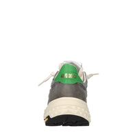 Sneakers in pelle e tessuto 