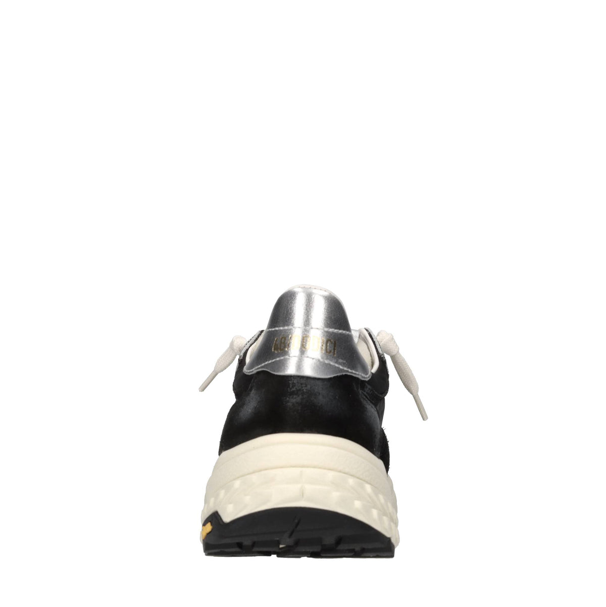 Sneakers in pelle e tessuto 