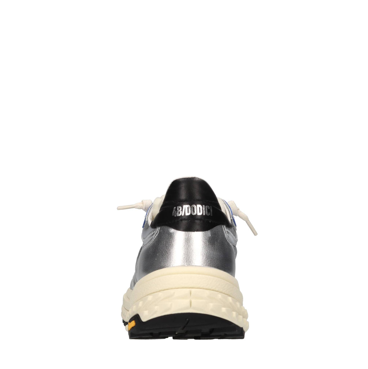 Sneakers in pelle e tessuto 